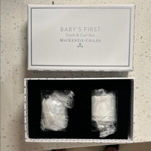 MacKenzie-Childs White Tooth & Curl Keepsake Box